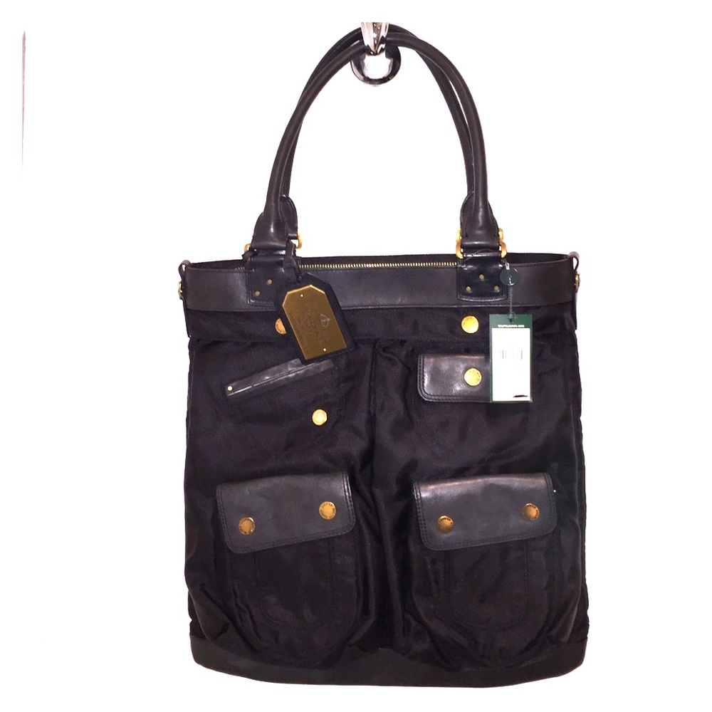 Ralph Lauren Canvas/Leather tote